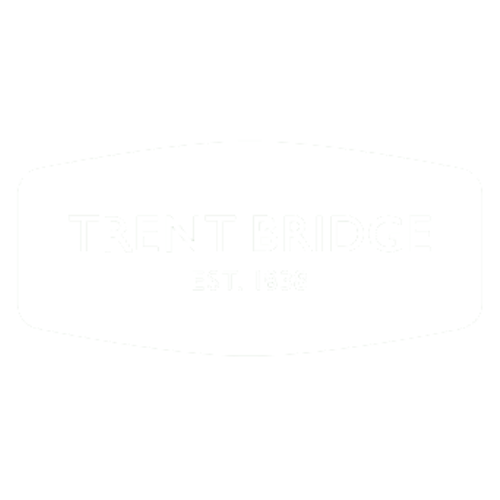 Trent Bridge logo with the text "Trent Bridge EST. 1838" in black on a white background.